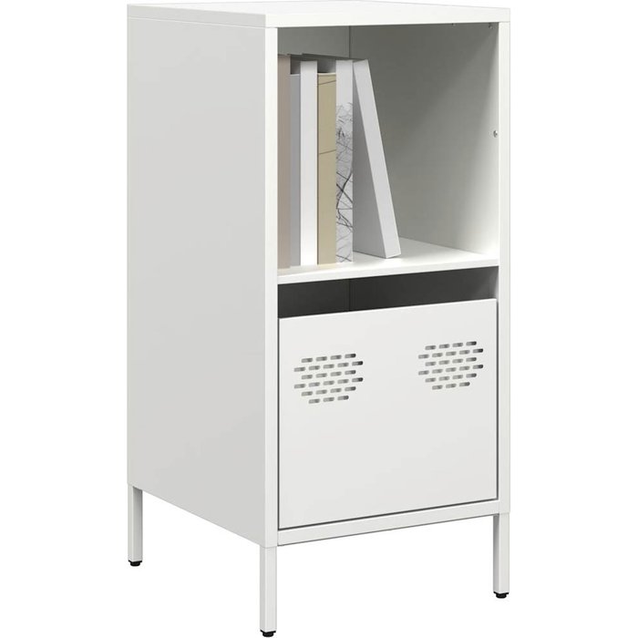 Aparador blanco 35x39x73,5 cm acero laminado en frío