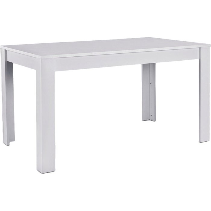 Mesa de comedor o cocina rustic 140cm blanco