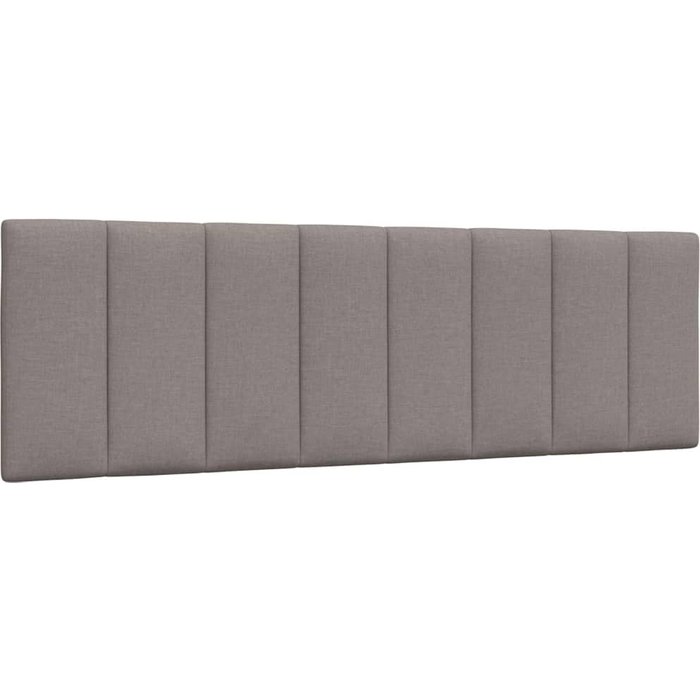 Cabecero de cama acolchado tela gris taupé 160 cm