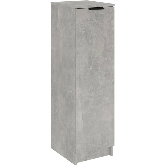 Mueble zapatero madera contrachapada gris hormigón 30x35x100 cm - comfortxl