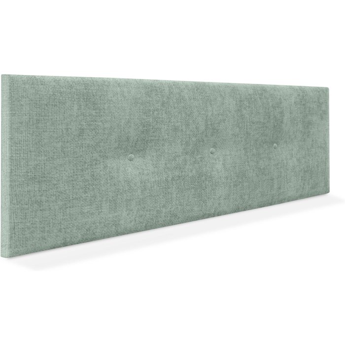 Dhome cabecero de lana natural con botones 145x50cm camas 135/140 - verde