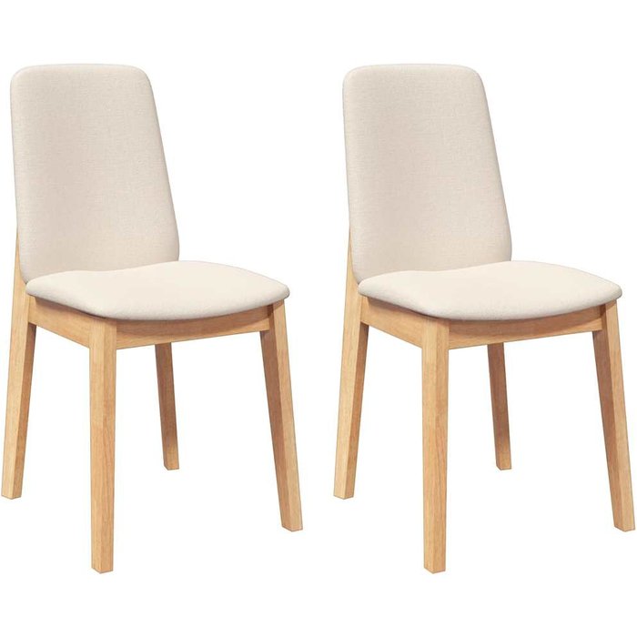 Sillas de comedor con cojines 2 uds madera maciza caucho v1282 unico / marrón