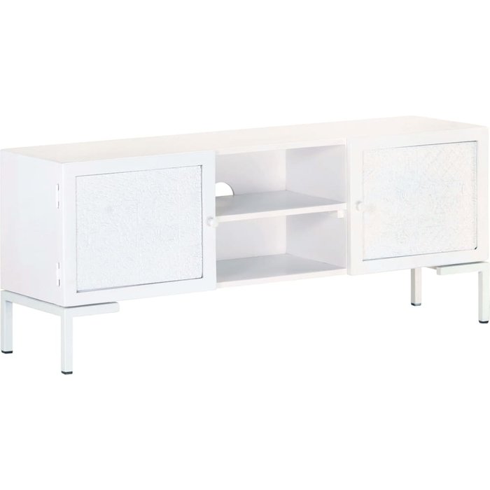 Mueble para tv de madera maciza de mango 115x30x46 cm