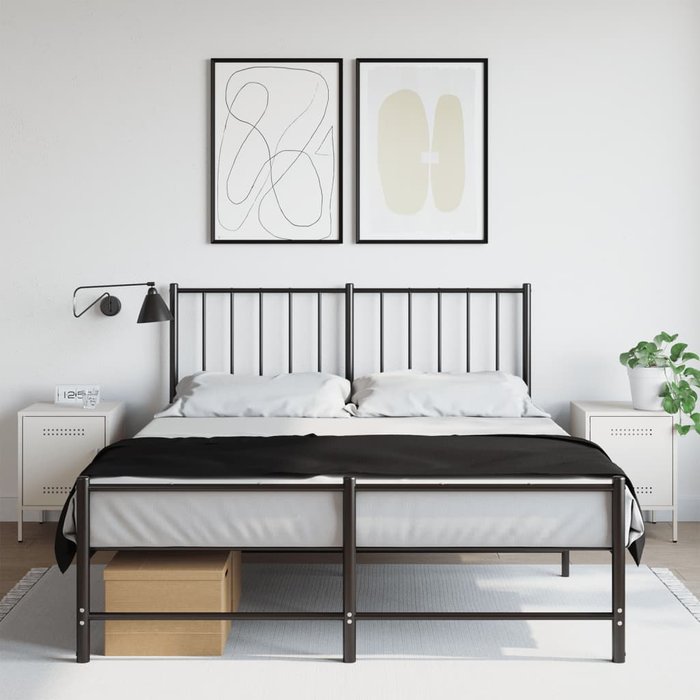 Mesitas de noche de 2 piezas, blancas, 36x39x50,5 cm, acero