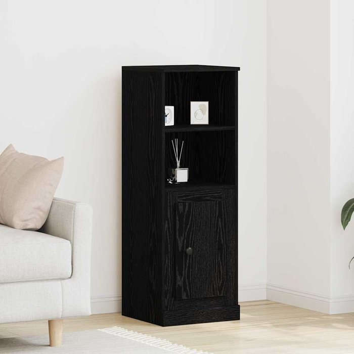 Maison exclusive - buffet roble negro 36 x 35.5 x 103.5 cm madera contrachapada