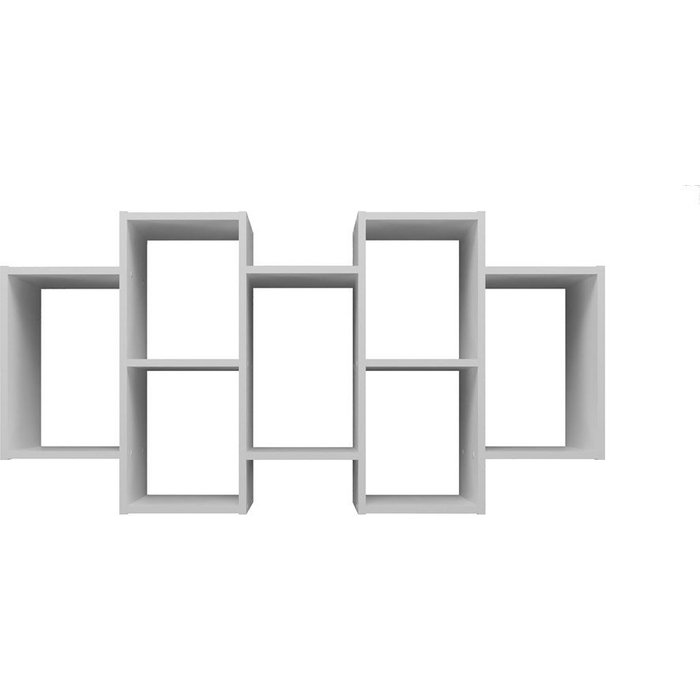Estante flotante, blanco, 129,5 x 65 x 20 cm