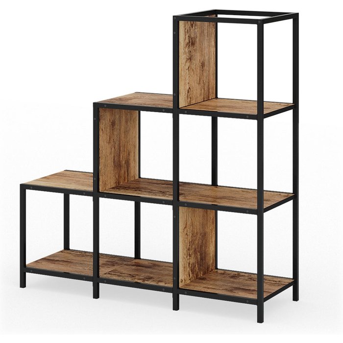 Vicco divisor de ambientes fyrk, madera antigua, 90 x 92 cm