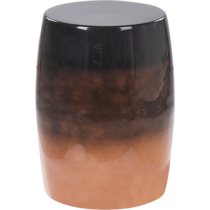 Beliani mesa auxiliar fraguita metal negro