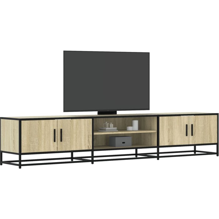 Mueble para tv madera de ingeniería roble sonoma 210x35x41 cm
