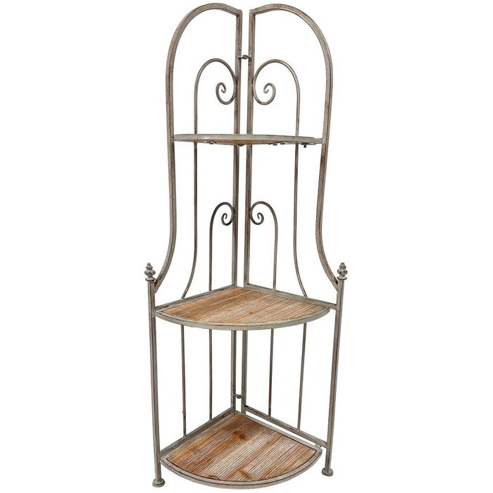 Estanteria expositor gris 37x37x131