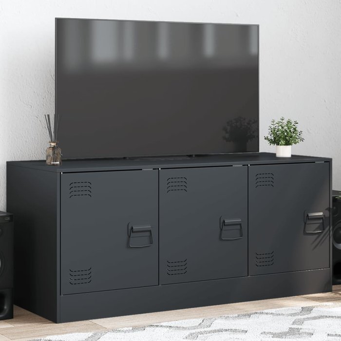 Mueble para tv de acero gris antracita 99x39x44 cm vidaxl