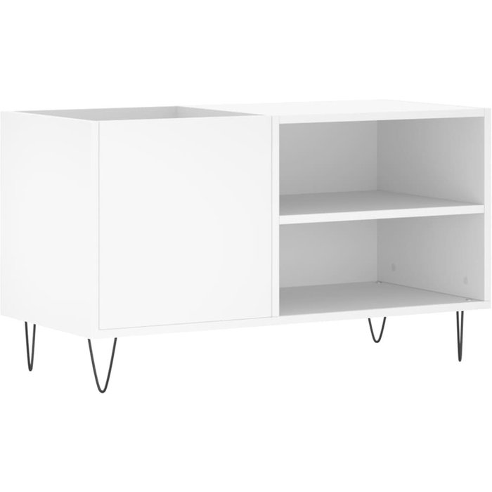 Mueble para discos madera de ingeniería blanco 85x38x48 cm – comfortxl