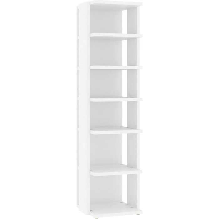 Mueble zapatero madera contrachapada blanco 27,5x27x102 cm - comfortxl