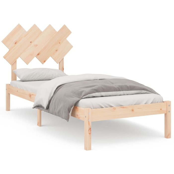 Estructura de cama madera maciza 90x200 cm — comfortxl