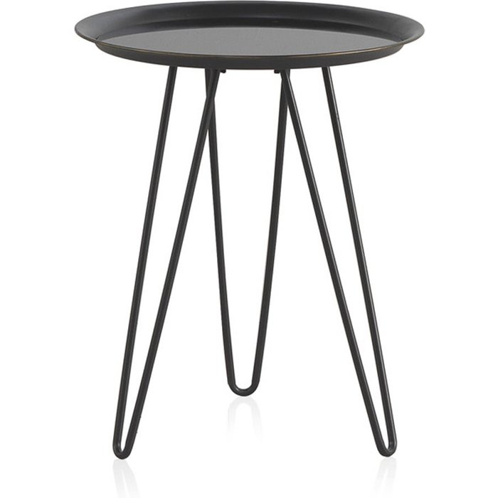 Mesa baja de metal con tapa de metal