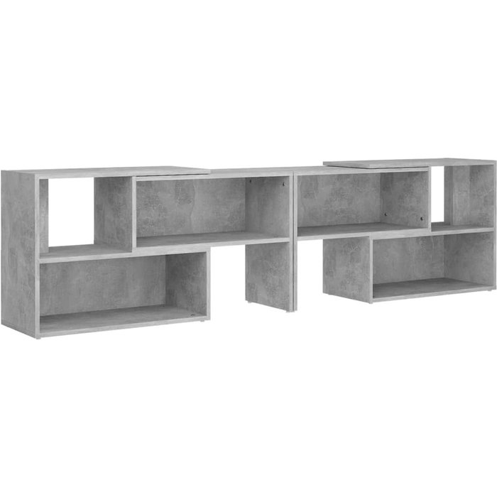 Mueble tv aglomerado gris hormigón 149x30x52 cm