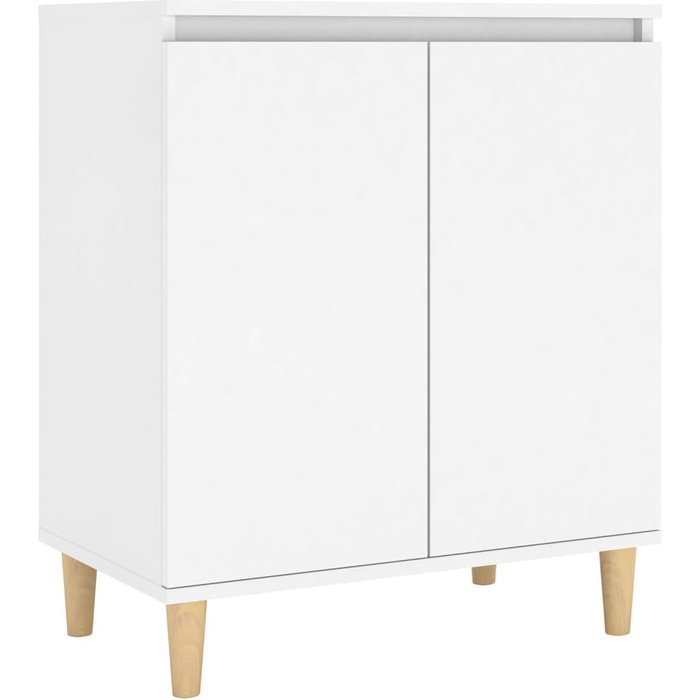 Aparador con patas madera contrachapada blanco 60x35x70 cm - comfortxl