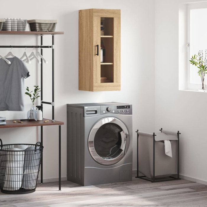 Maison exclusive - armario de pared roble sonoma 34,5x34x90 cm