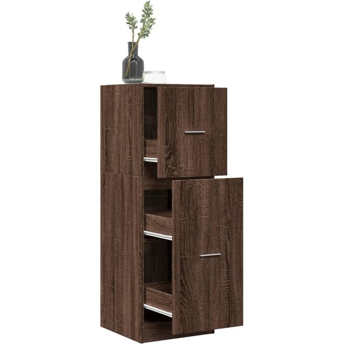 Vidaxl armario botiquín madera ingeniería marrón roble 40x41x118 cm