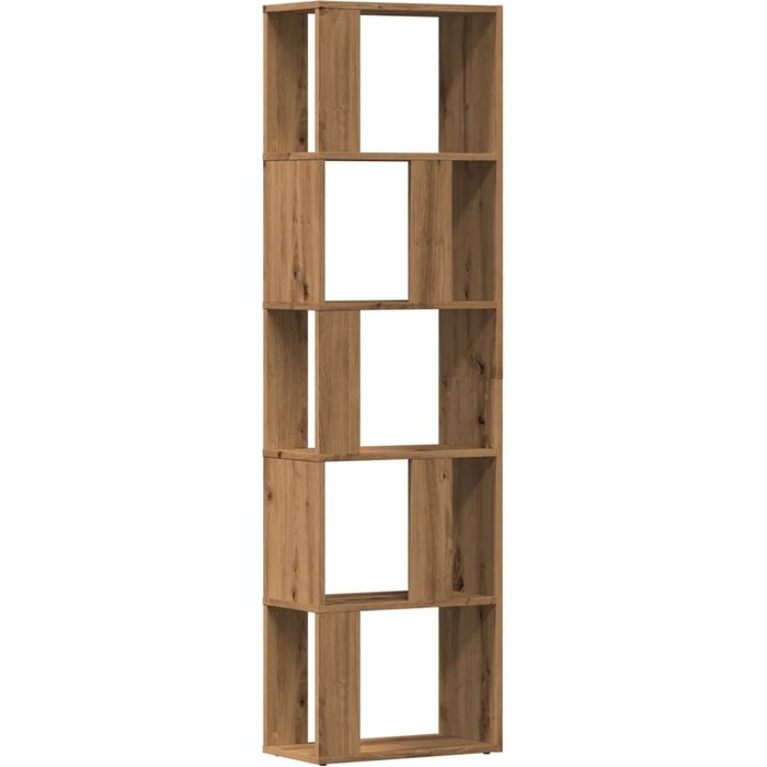 Estantería de madera de ingeniería roble artisan 45x24x159 cm – comfortxl