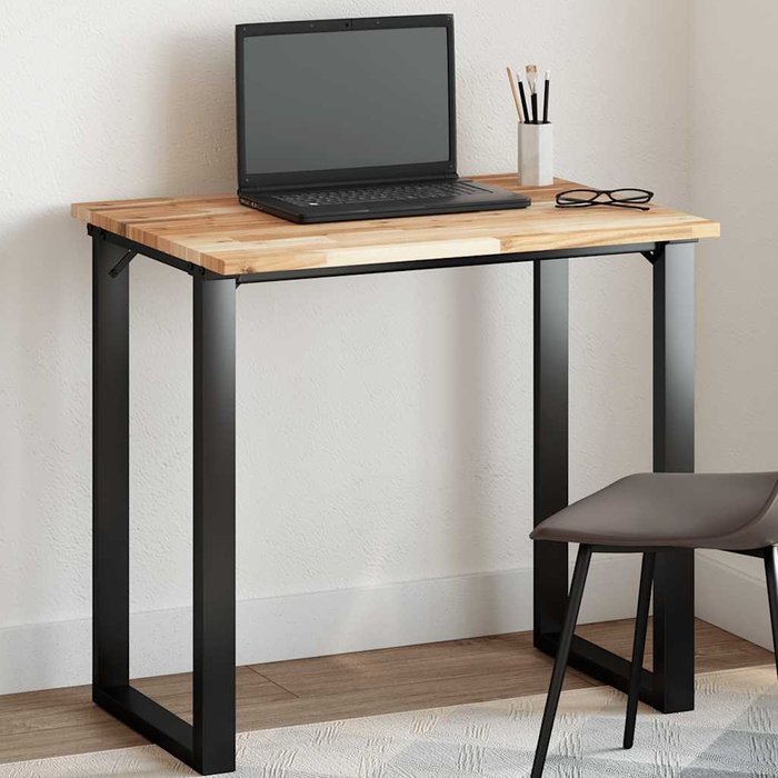 Tablero rectangular de madera maciza de acacia de 100x60x2 cm.