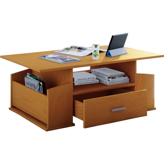 Vcm mesa auxiliar y mesa de centro junata libro h. 44 x b. 110 x t. 52 cm