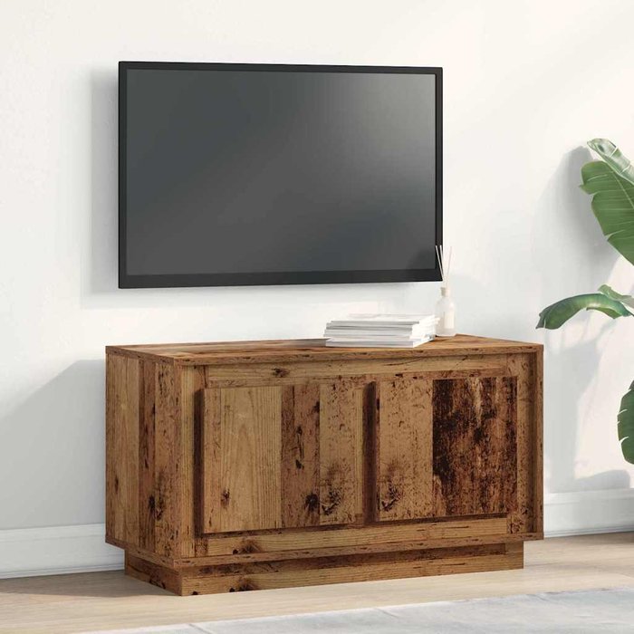 Mueble bajo para tv madera vieja 80 x 35 x 45 cm