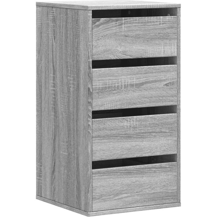 Cajonera de esquina madera ingeniería gris sonoma 40x41x76 cm