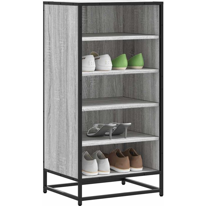 Zapatero sonoma gris, 48x38x97,5 cm, madera de ingeniería.