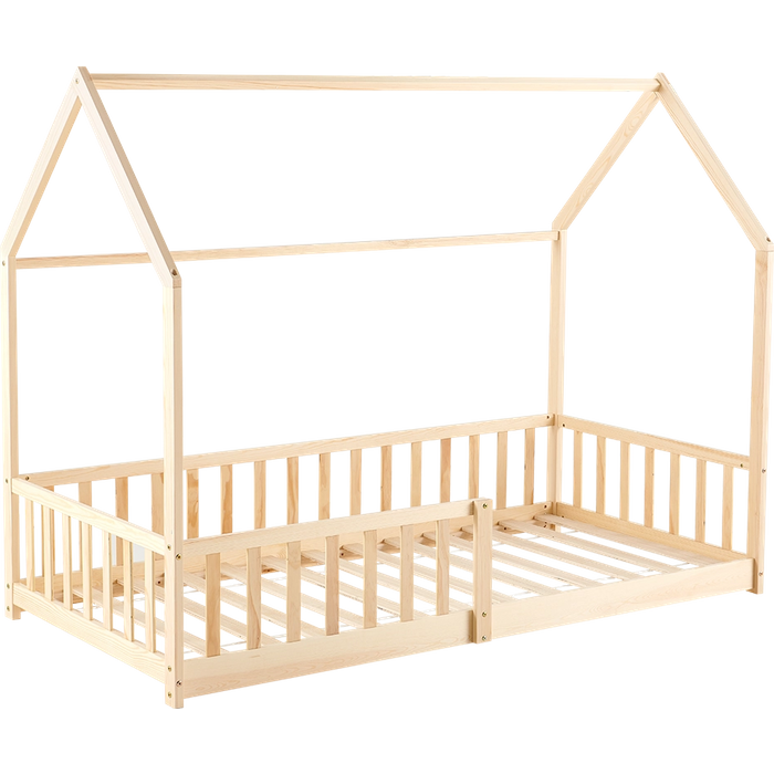 Cama cabaña maia - color madera natural - homekit