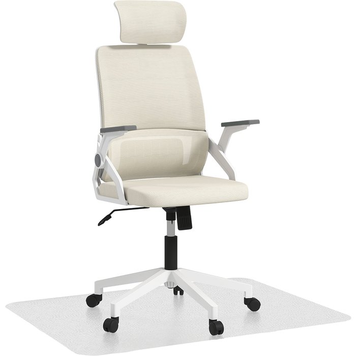 Conjunto de oficina vinsetto malla beige 58x61x119 cm 921-p053