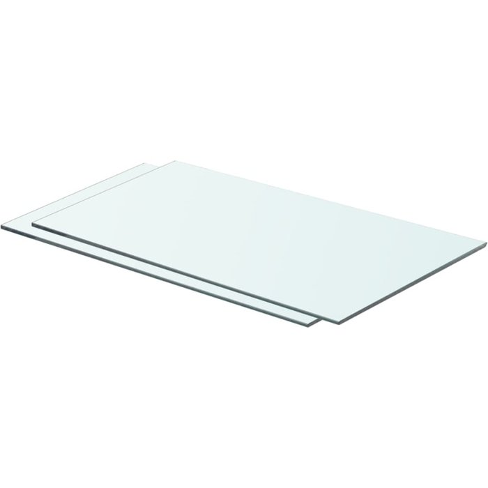 Maison exclusive - estantes 2 unidades panel de vidrio transparente 60x30 cm