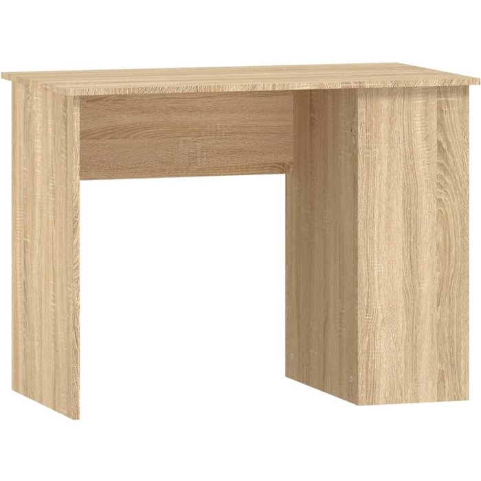 Escritorio de madera contrachapada roble sonoma 100x55x75 cm - comfortxl