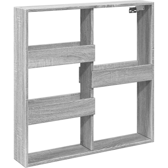 Mueble alto de madera compuesta gris sonoma 80x15x80 cm - comfortxl