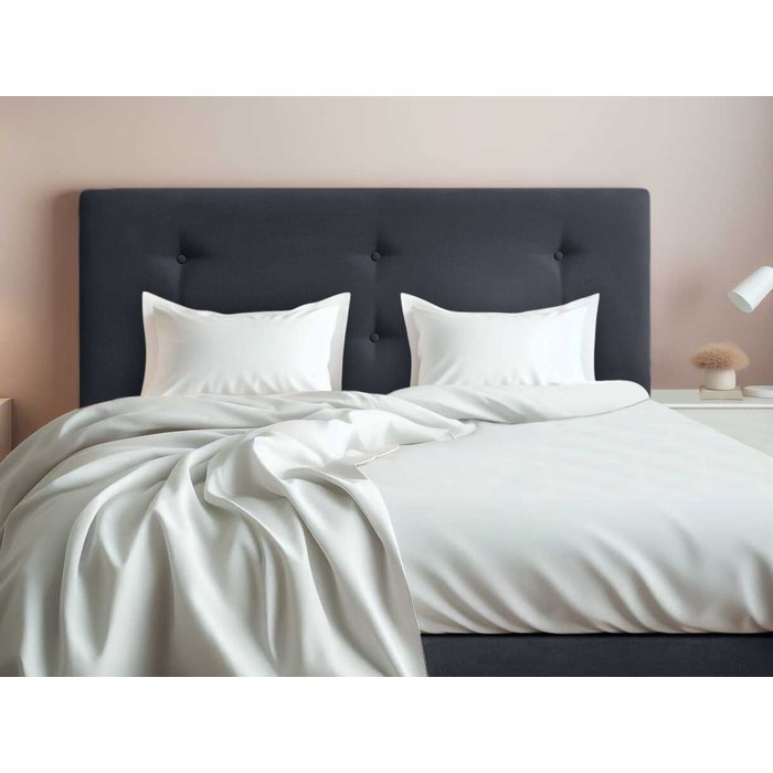 Cabecero cama tapizado tejido antimanchas barcelona negro 135*70