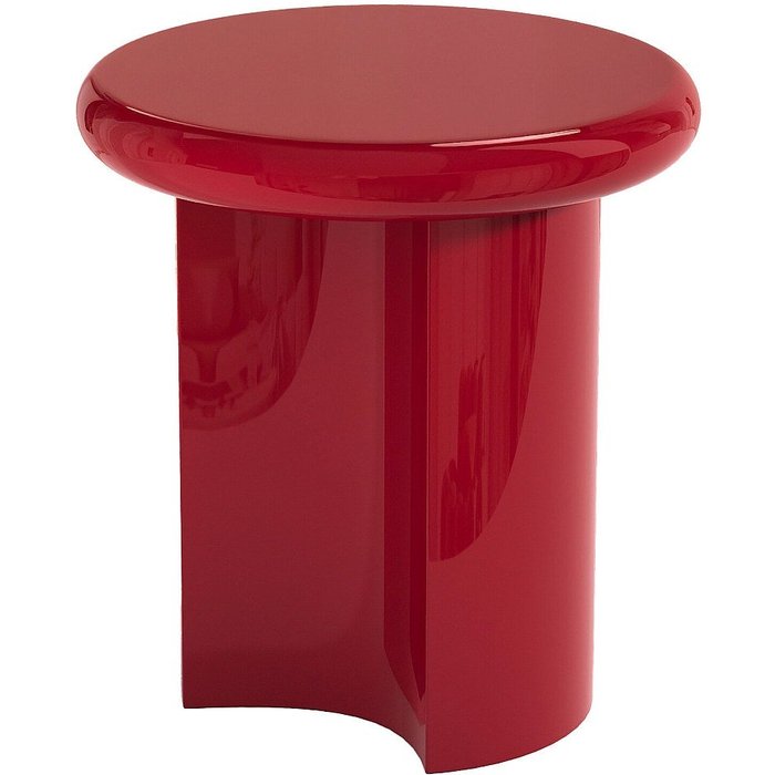 Mesa auxiliar de mdf - rojo lacado - sobina