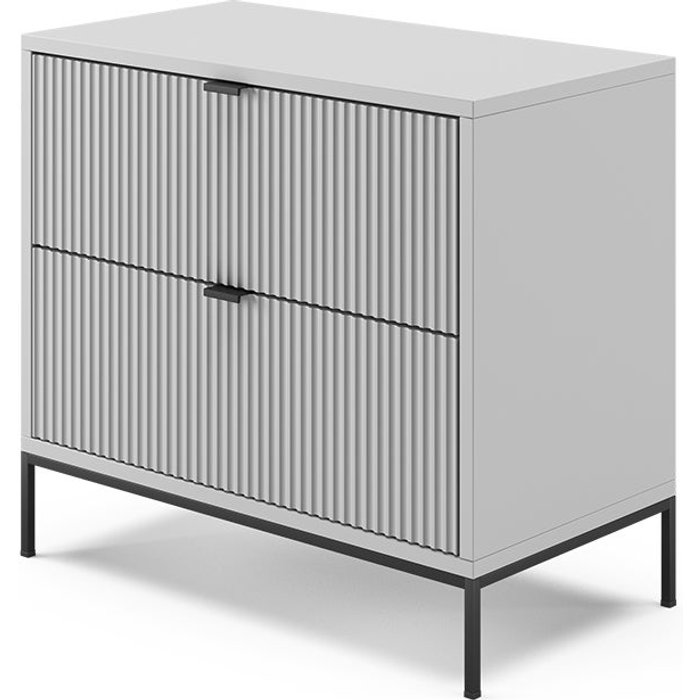 Vicco mesilla de noche eliza, gris, 66 x 60 cm