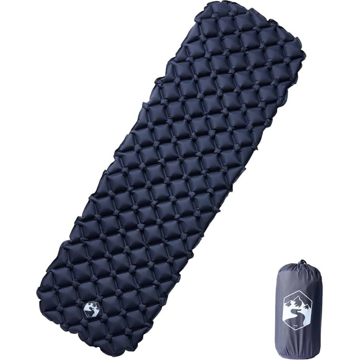 Maison exclusive - colchón inflable de camping para 1 persona gris 190x58x6 cm