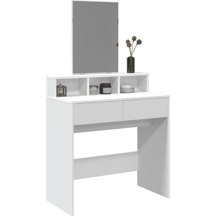 Tocador con espejo blanco 80x41x144,5 cm vidaxl