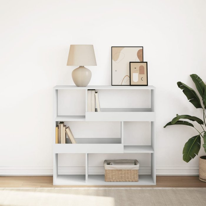 Librería/separador de ambientes blanco 100x33x94,5 cm