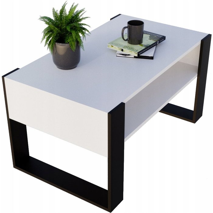 Table basse karo92 moderne et stable pour le salon en matériaux composites