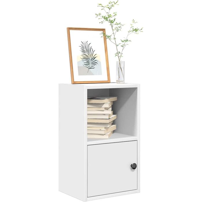 Maison exclusive - estantería de madera de ingeniería blanca 31x24x52 cm