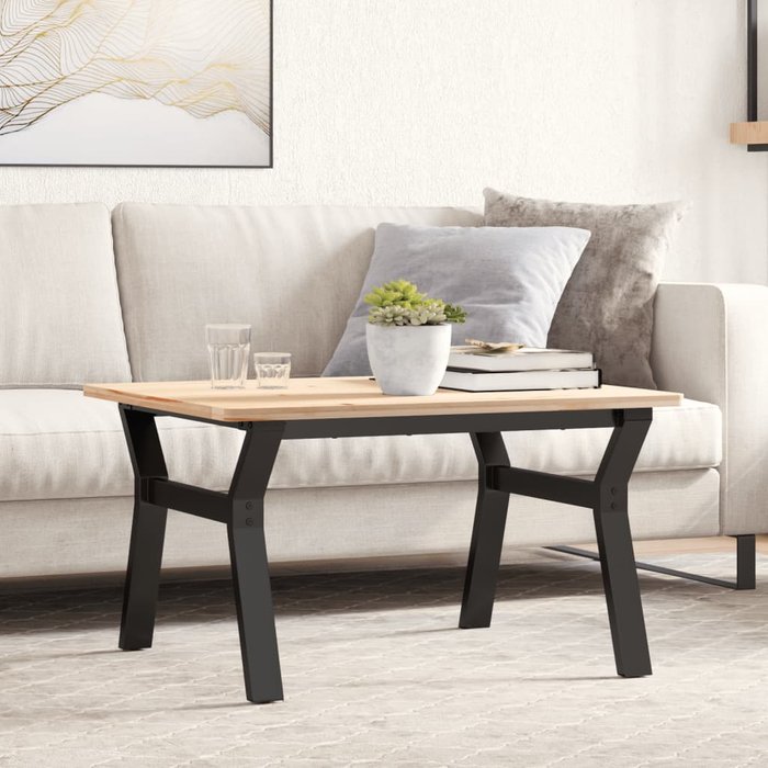 Maison exclusive - patas de mesa de centro estructura y acero 70x60x43 cm
