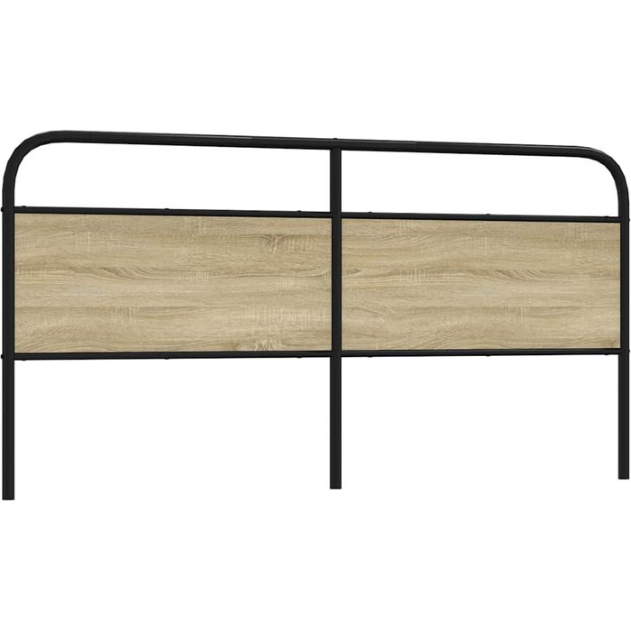 Cabecero roble sonoma 190 cm acero y madera contrachapada