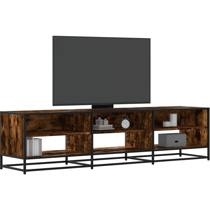 Mueble para tv madera de ingeniería roble ahumado 180x40x46 cm vidaxl