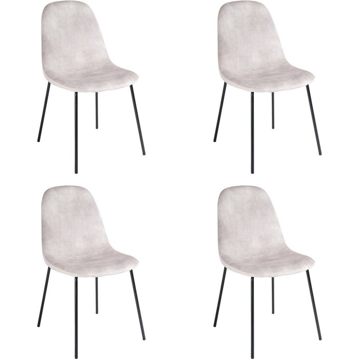 Pack de 4 sillas gina beige
