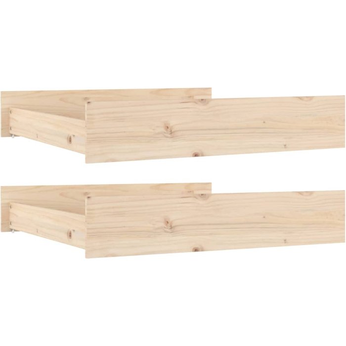Cajones de cama 2 uds madera maciza de pino cfw35908