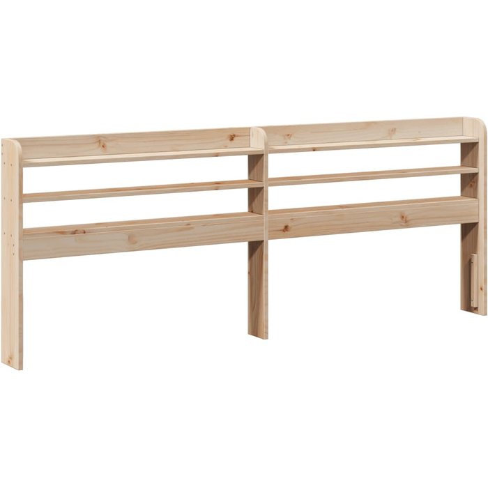 Cabecero con baldas 200 cm madera maciza de pino