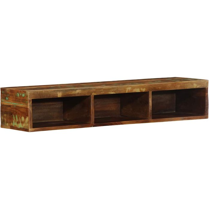 Mueble de tv de pared 100x30x19 cm madera maciza recuperada