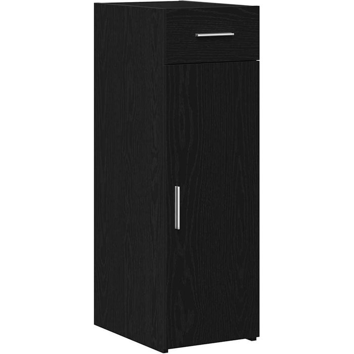 Vitrina | aparador roble negro 30 x 42.5 x 93 cm madera contrachapada
